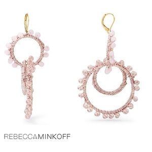 Rebecca Minkoff Tread Wrapped Hoop Earrings